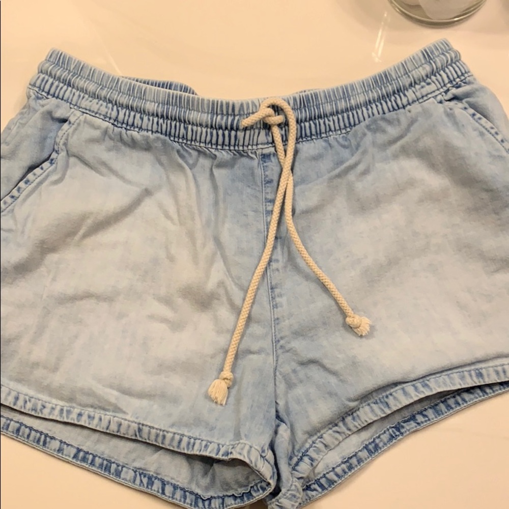 Denim Drawstring Short
